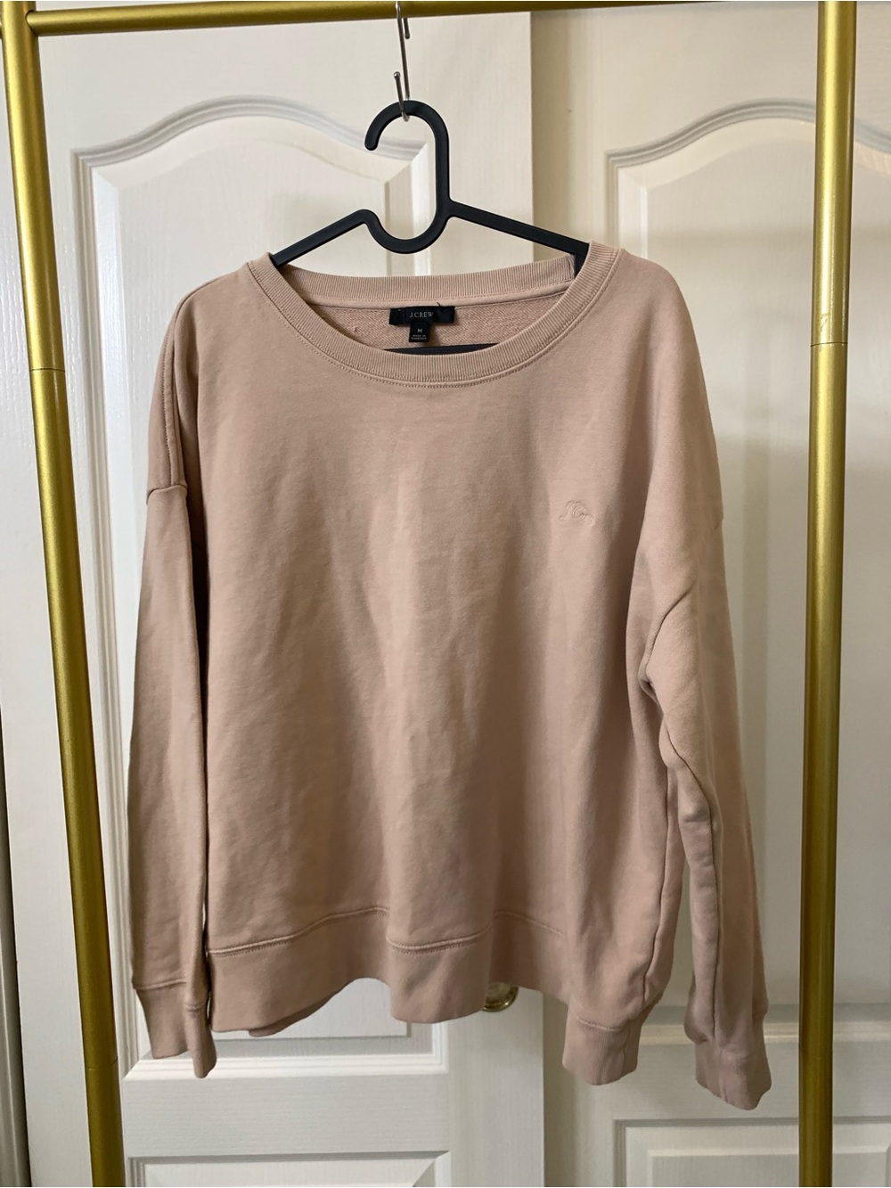 Jcrew Cozy Crewneck Sweatshirt - Dusty Pale Rose/Nude- like new